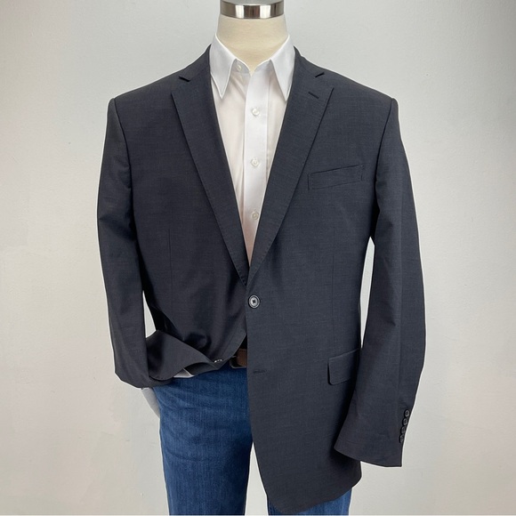 Brooks Brothers Explorer Sport Coat Mens 48L Gray Wool Blazer Suit Jacket